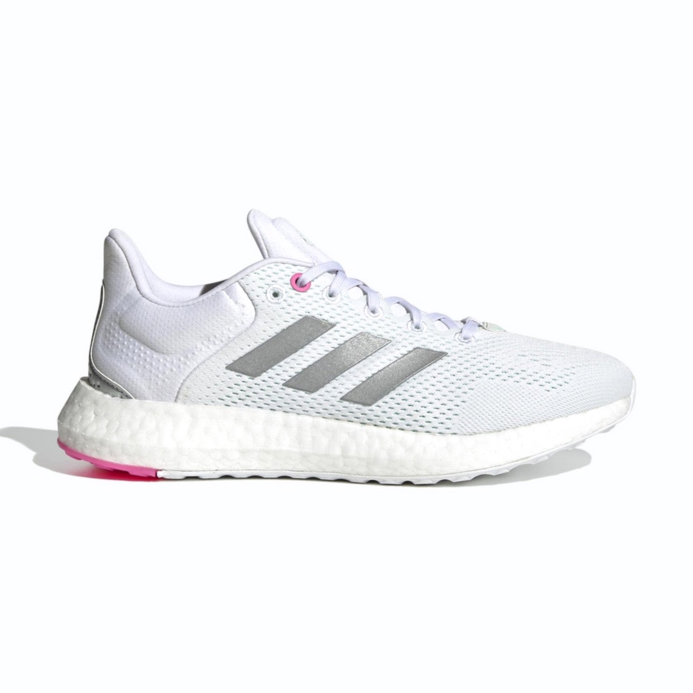 Adidas Pureboost 21 W 灰 銀 女鞋 透氣 回彈 運動鞋 慢跑鞋 GY5097