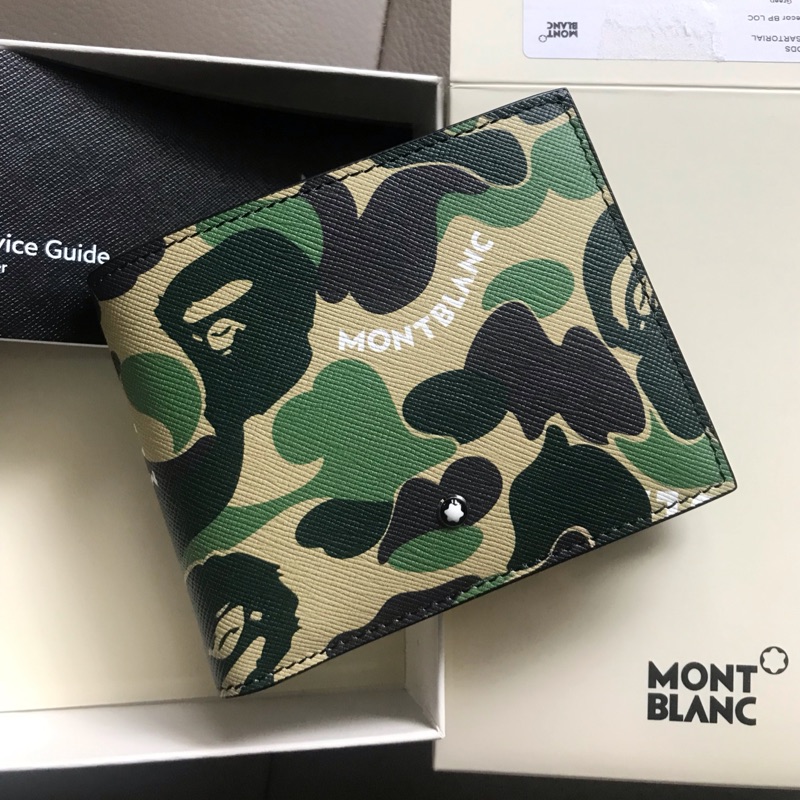BAPE x Montblanc Leather Wallet 錢包| 蝦皮購物