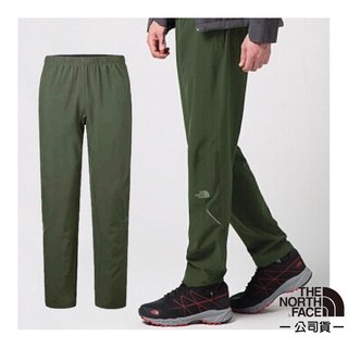 【美國 The North Face】男款 FlashDry 閃電吸排休閒長褲(反光條設計) 2TZV 綠 V