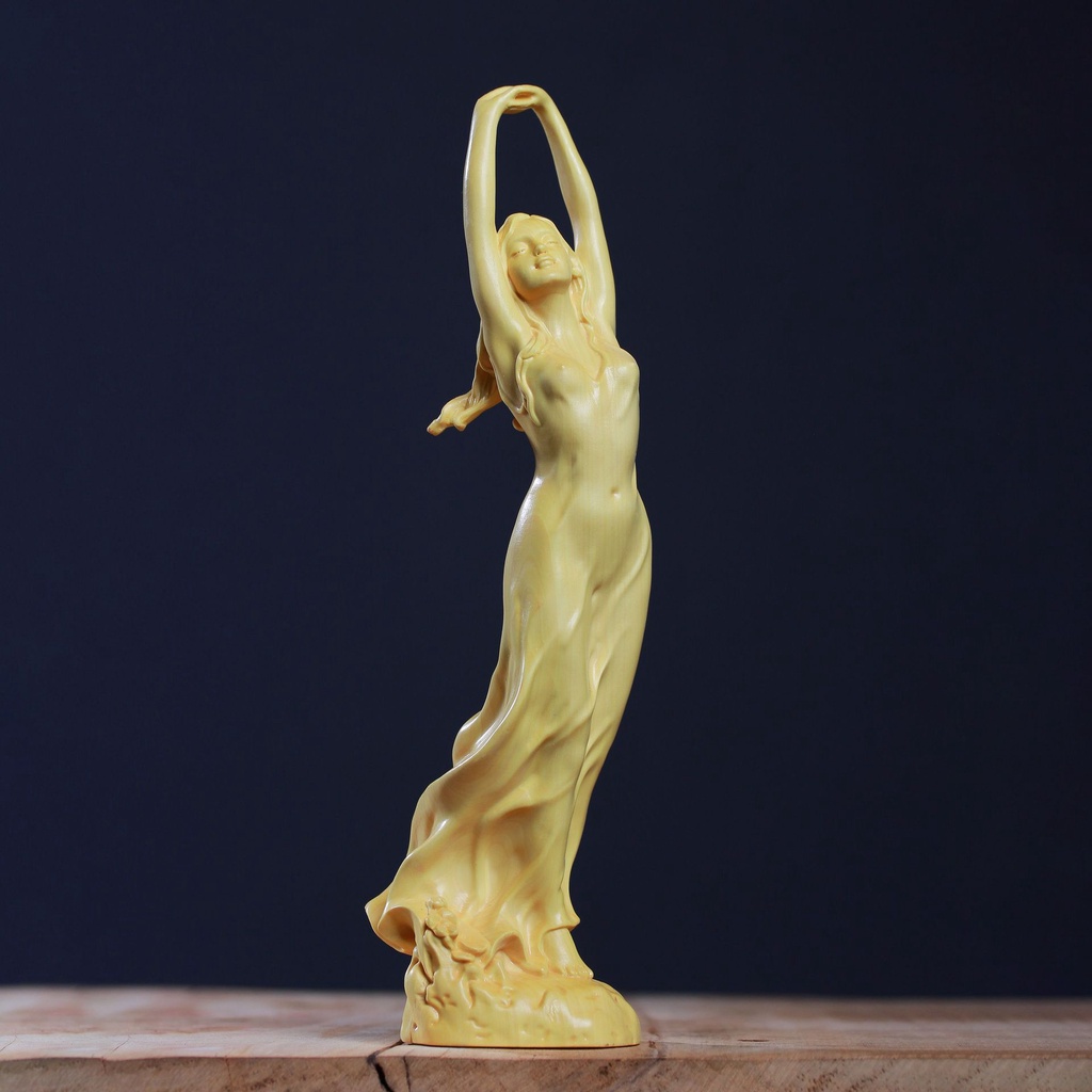 仙游速古工藝飾品黃楊木創意美女人體人物藝術 木雕刻工藝禮品 居家擺件