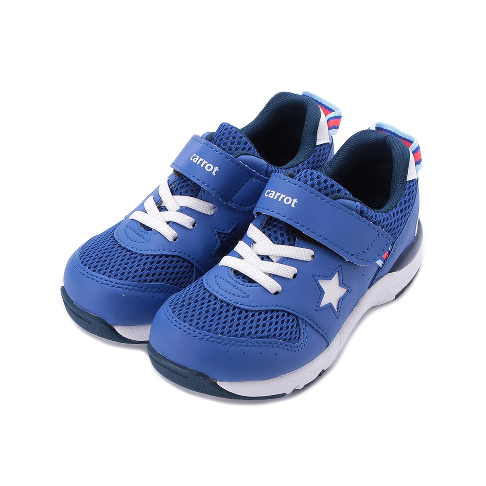 MOONSTAR CARROT 速乾機能運動鞋 藍 CRC22655 中大童鞋 鞋全家福