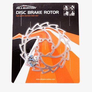 Alligator Wind Cutter Disc 銀色140/160/180/203mm公路車登山車煞車碟片碟盤