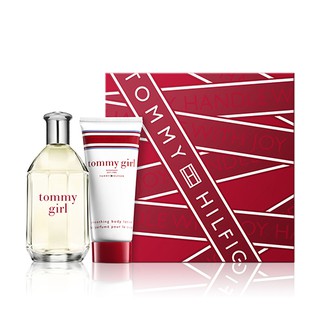 ☆MOMO小屋☆ Tommy Hilfiger Tommy Girl 女香禮盒 (淡香水100ml+身體乳100ml)