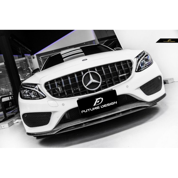 【Future_Design】賓士 BENZ W205 AMG專用 FDED1抽真空 卡夢 前下巴C250 C300現貨