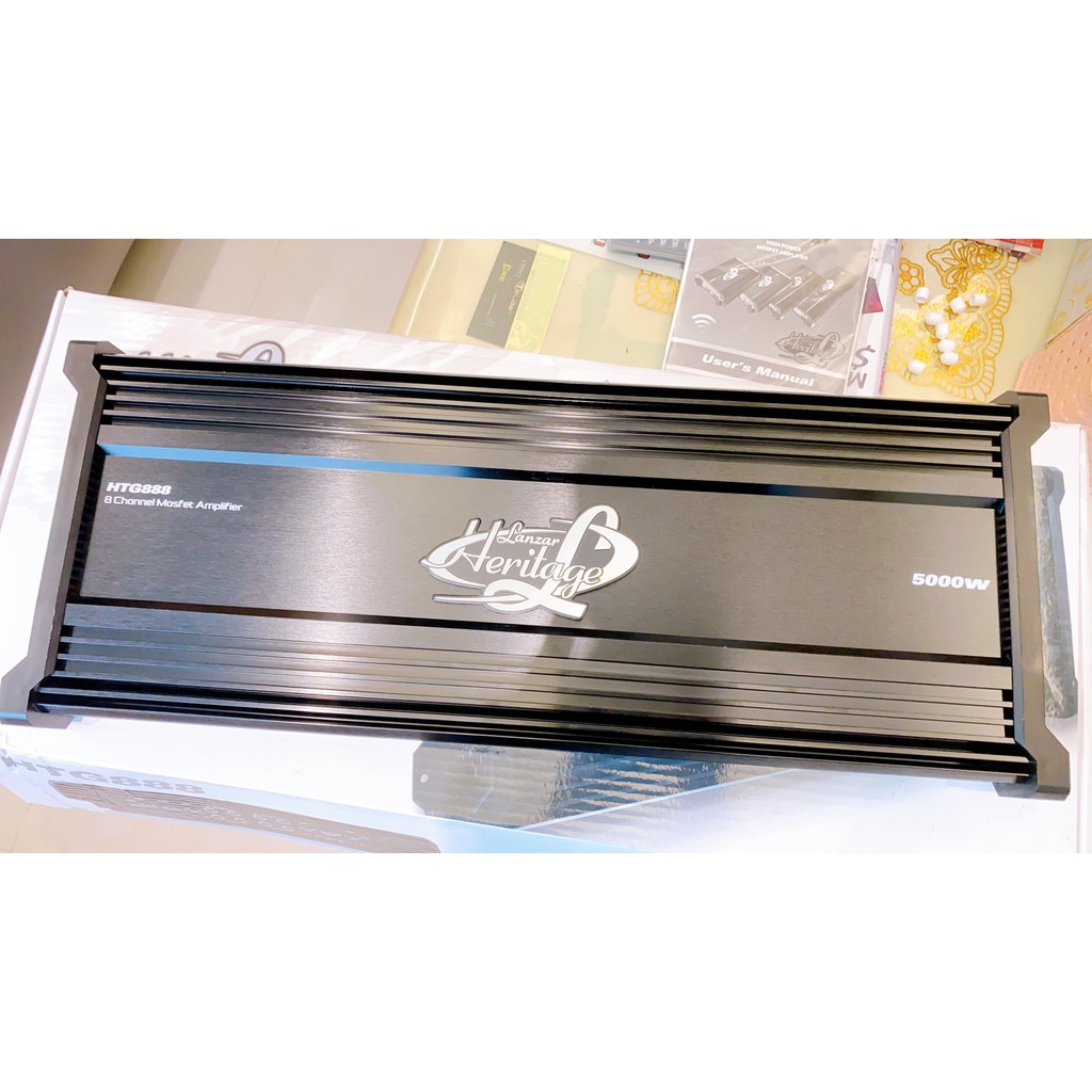 IASCA認證 美國LANZAR HTG888進口美式8聲道擴大機高功率5000W AB類100A