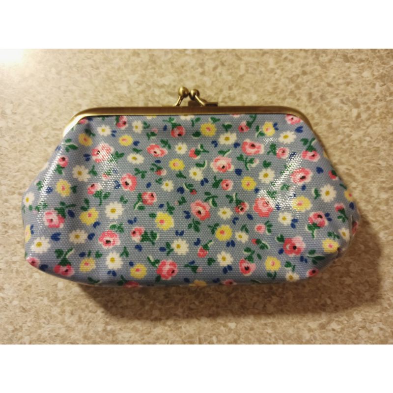 Cath Kidston 淺藍色鈕扣式零錢包 Clasp purse Lrg Ftle Bud［全新、現貨］（已售完）