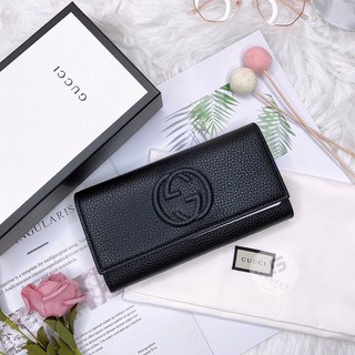 歐美代購 台灣現貨 Gucci 浮雕大logo 信封長夾