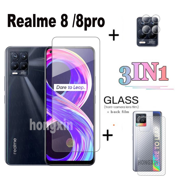 3合1 OPPO Realme 8/8pro Realme Narzo 30A鋼化玻璃Realme Narzo 20 P