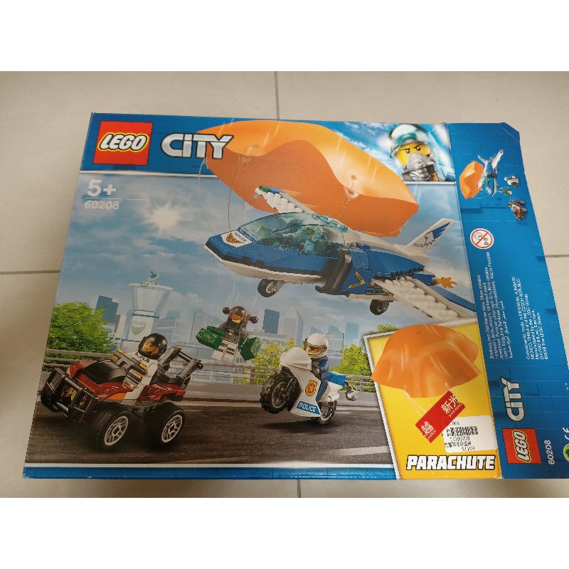 二手兒童玩具 樂高LEGO積木城市系列 60208 飛機與降落傘+60224小型太空梭