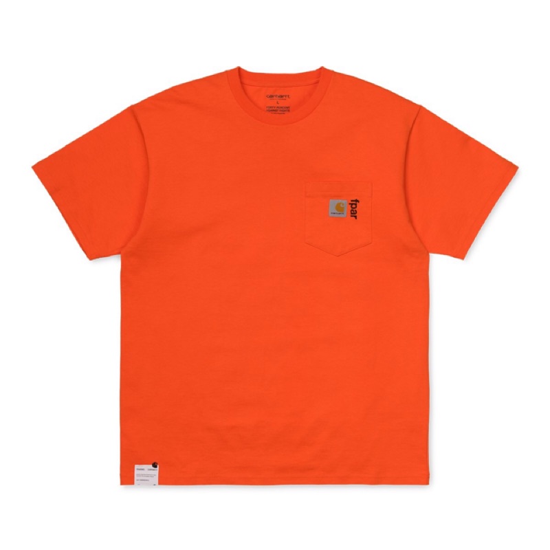 Carhartt x FPAR S/S Pocket Tee 螢橘 西山徹 現貨在店