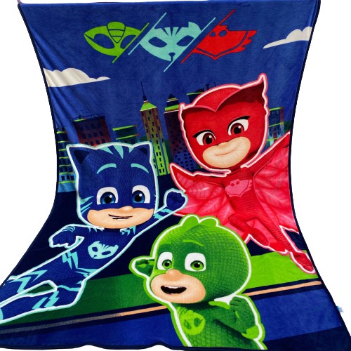 [現貨]PJ Masks 小小蒙面俠 睡衣小英雄 卡通 兒童毯 幼稚園 午睡毯 珊瑚絨 毛毯 夏涼毯 空調被冷氣房午睡毯