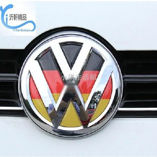 熱銷 VW LOGO 前車標 德國立體水晶浮標 車頭標誌 polo golf tiguan Beetle A0262琪