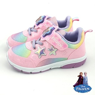 【MEI LAN】冰雪奇緣 FROZEN 艾莎 安娜 電燈鞋 運動鞋 防臭 止滑 台灣製 25733 粉色