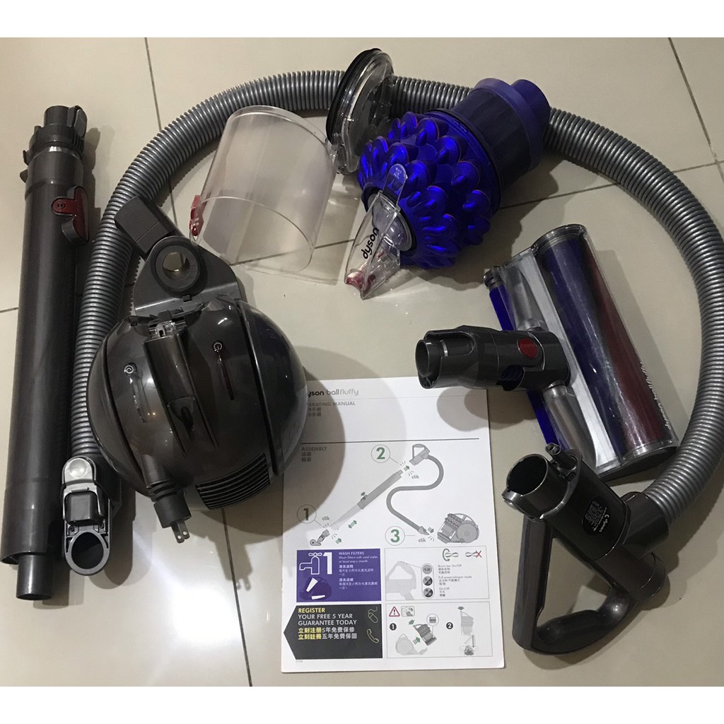 二手/Dyson BALL FLUFFY CY24/吸塵器/戴森/寶石藍/出清/良品/自住用/塵螨/過敏原/碳纖維滾筒