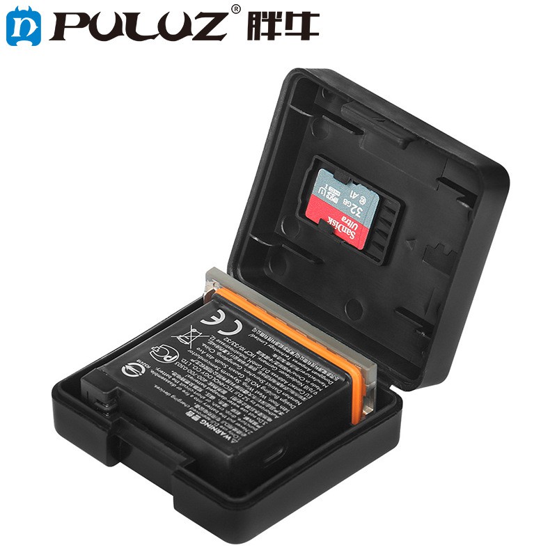 大疆DJI電池收納盒適用 Osmo Action 運動相機MicroSD記憶卡收納盒周邊配件PULUZ胖牛