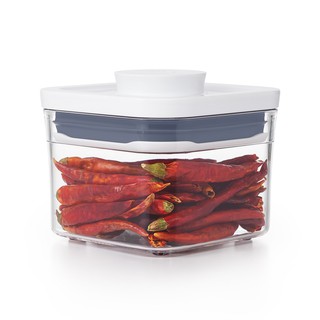 ★下單贈濕巾399再贈垃圾袋★OXO POP 正方按壓保鮮盒 - 0.4L(11cm x 11cm x 8cm)