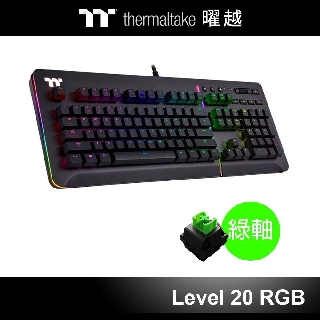 曜越 Level 20 RGB 機械式 雷蛇軸 電競鍵盤 KB-LVT-RGBRTC-01