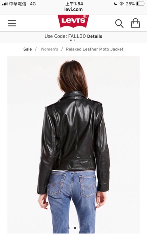 levi's relaxed leather moto jacket