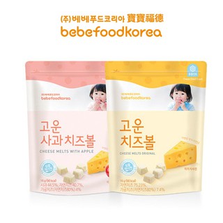 韓國 寶寶福德 bebefood 起司優格豆豆（16g）12個月以上可食（兩種口味）