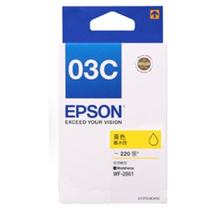 原廠公司貨 EPSON C13T03C450 黃色墨水匣 WF-2861 適用