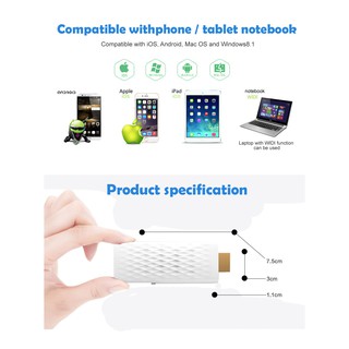 1080P HDMI WIFI 無線HDMI 無線高畫質同屏器 推送寶 DLNA 同屏影音傳輸器 平板 手機