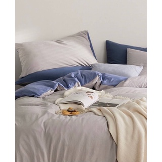 Little Bed小床-萊卡運動棉雙人床組 素色 藍色系 ins風 寢具 被套 床包 工廠直營店面