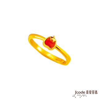 J'code真愛密碼 大甲媽果然招財柿柿如意黃金戒指 (現貨+預購)