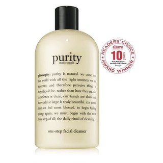 【philosophy肌膚哲理】Purity 純淨清爽3合1洗面乳472ML 效期到2025.03／純淨清爽3合1卸妝棉