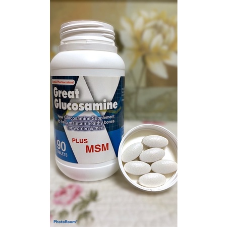 *即期品24/06/01含運 保證🇺🇸美國GMP藥廠製 Glucosamine +MSM葡萄糖胺+MSM錠90顆