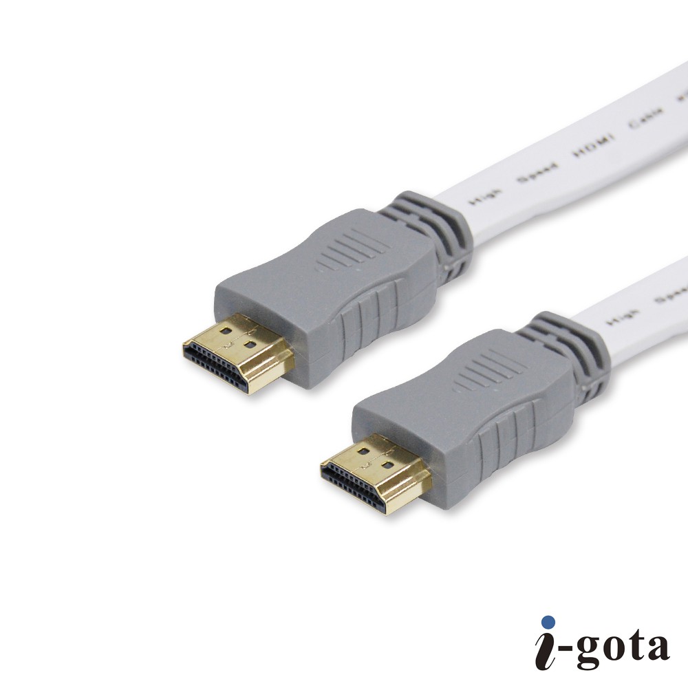 CX 超薄型 HDMI高畫質專業數位影音傳輸線 HDMI 線 頭 電視 白色 HDMI 扁線