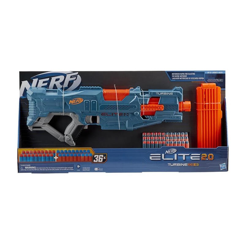 【MRW】孩之寶 NERF 菁英系列 Elite 2.0 Turbine CS-18 快速連發 電動軟彈槍 HE9482