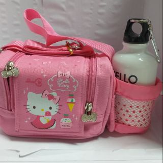 日本 正品 Hello Kitty 保溫 保冷餐盒組 附水壺