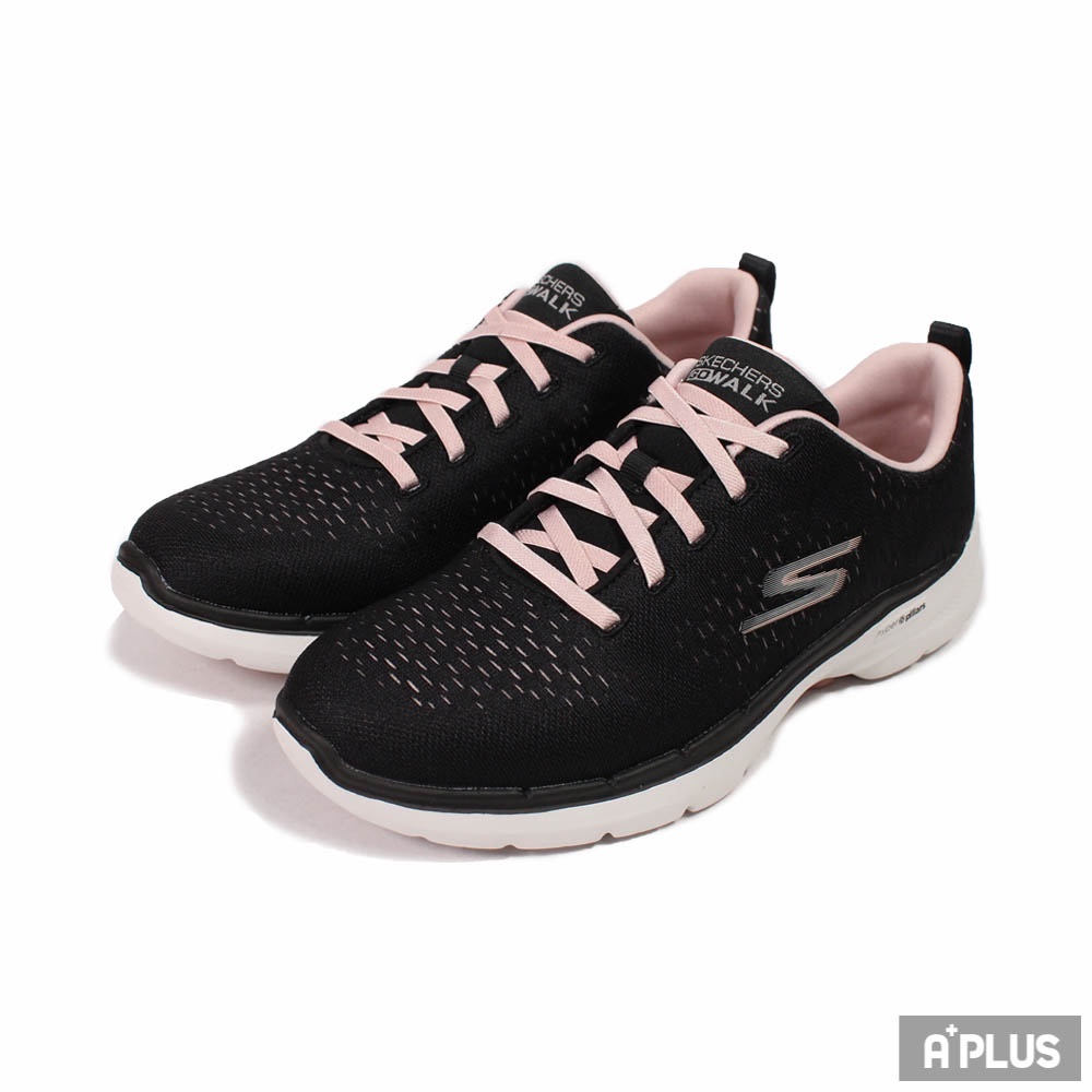 SKECHERS 女 健走鞋 彈性 輕量 舒適 免綁鞋帶 GO WALK 6 - 124524BKLP