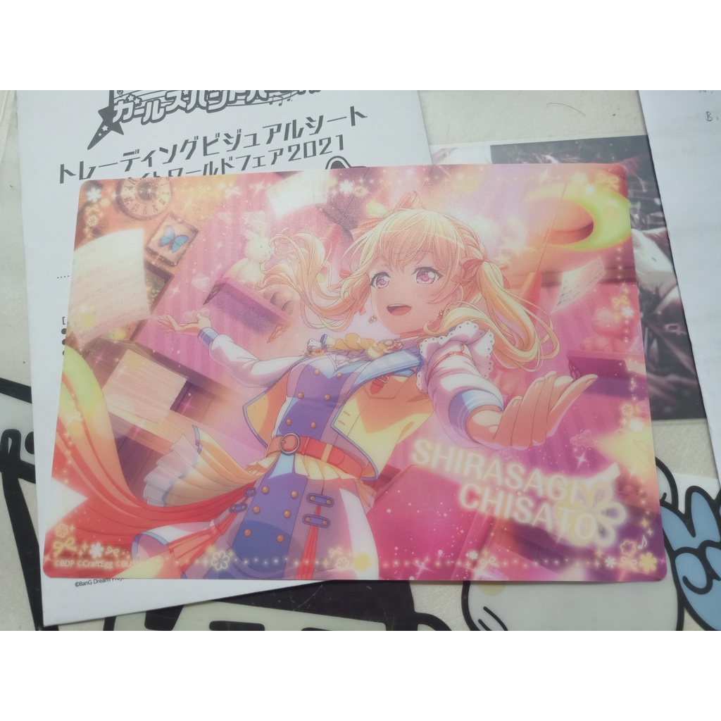 バンドリ少女樂團派對白鷺千聖墊板視覺卡海報Pastel*Palettes | 蝦皮購物