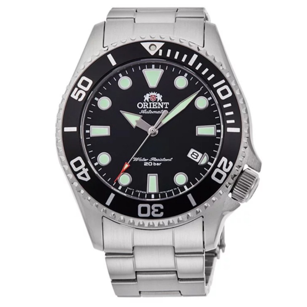 【聊聊甜甜價】ORIENT 東方錶 WATER RESISTANT系列 潛水機械腕錶(黑) / RA-AC0K01B