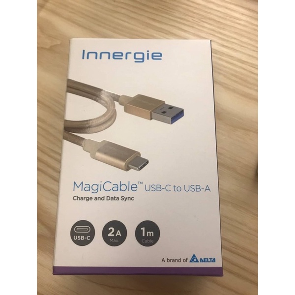 Innergie MagiCale 充電線 Type-c to type-a 玫瑰金色