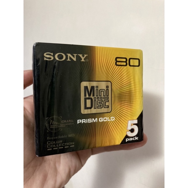 正版 日本製 Sony Minidisc md Prism Gold 80 空白CD 五片裝( 錄音帶