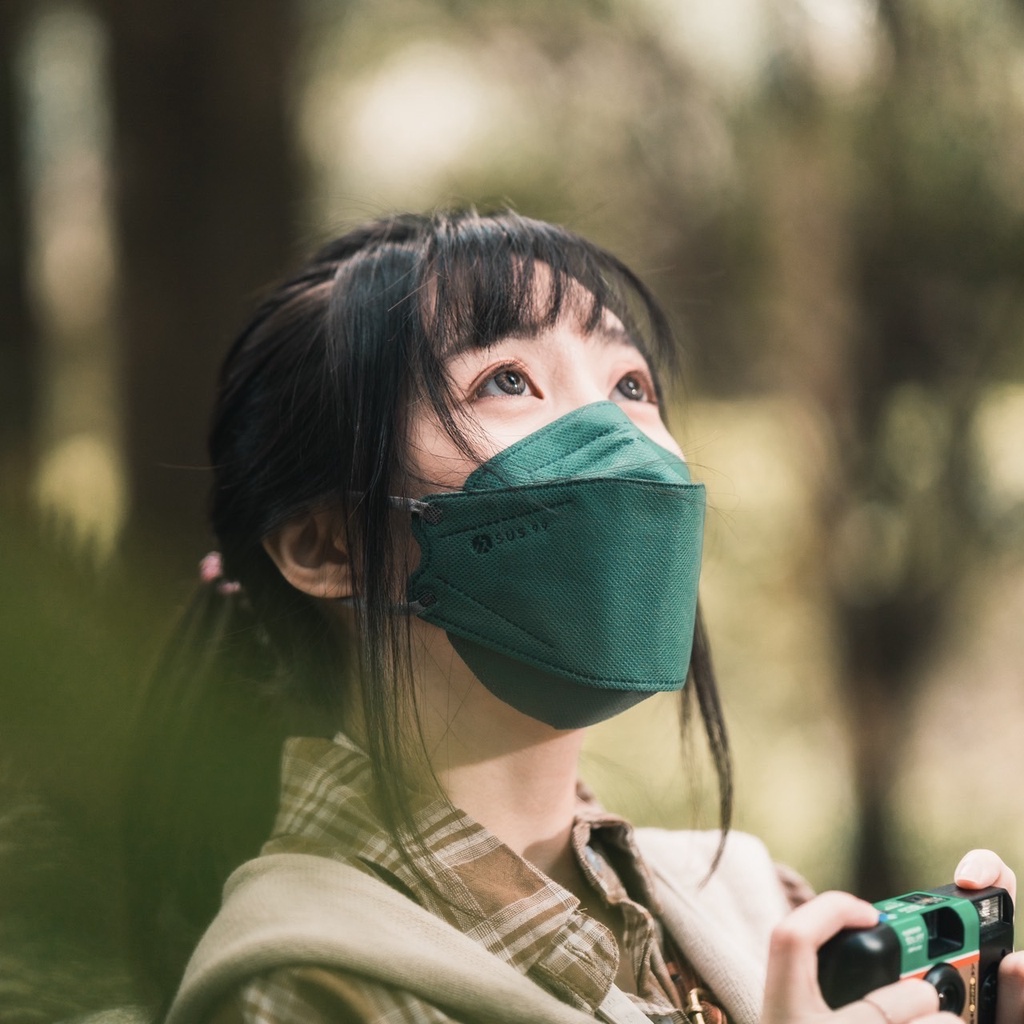 【松柏綠】🔥醫療口罩 韓國4D魚口 現貨 成人口罩 舒適99 深綠色口罩 盒裝 10入 台灣製 KF94立體  雙鋼印