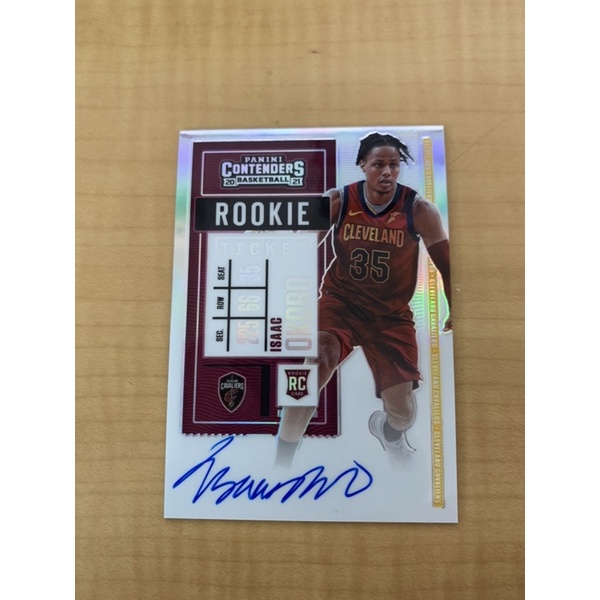 2020-21 panini nba contenders RC Isaac Okoro 新人 簽名 球員卡