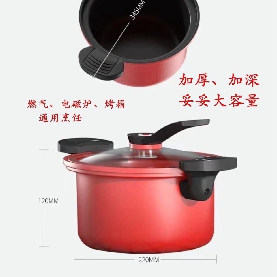 [台灣精品熱賣]正品日本dstt微壓鍋燃氣電磁爐通用壓力鍋煲湯烹飪明火升級高壓鍋