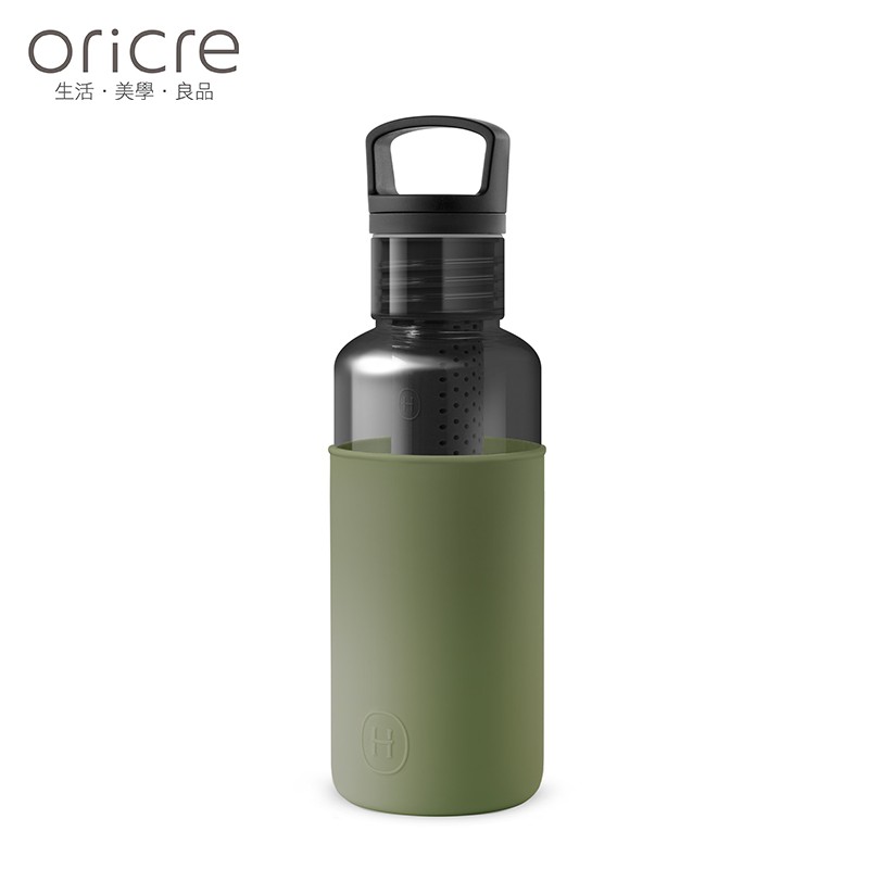 【美國HYDY】碳黑-海藻綠 輕靚冷水瓶 590ml