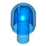 樂高 LEGO 透明 深藍色 燈罩 警示燈 車燈 燈泡 飛彈頭 生化 眼睛 58176 4497952 Blue Bar