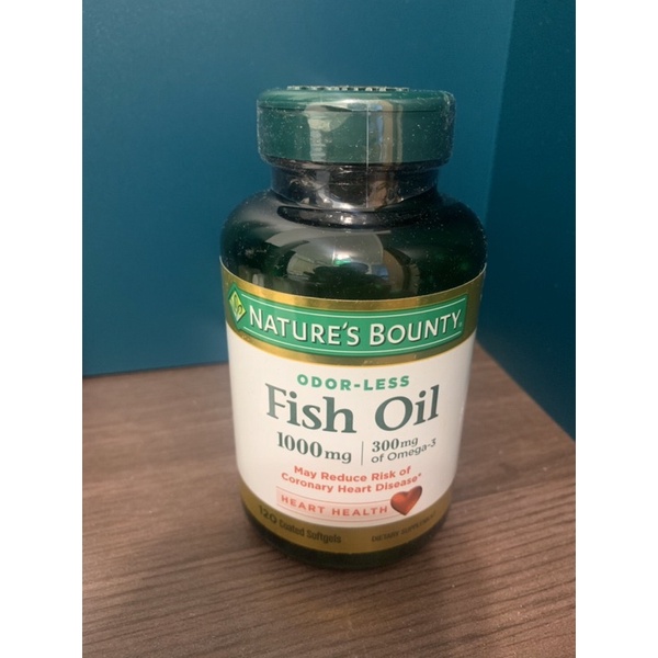 ［特惠，效期：22/11］自然之寶 魚油Odorless Fish Oil, 1,000 mg, 120錠
