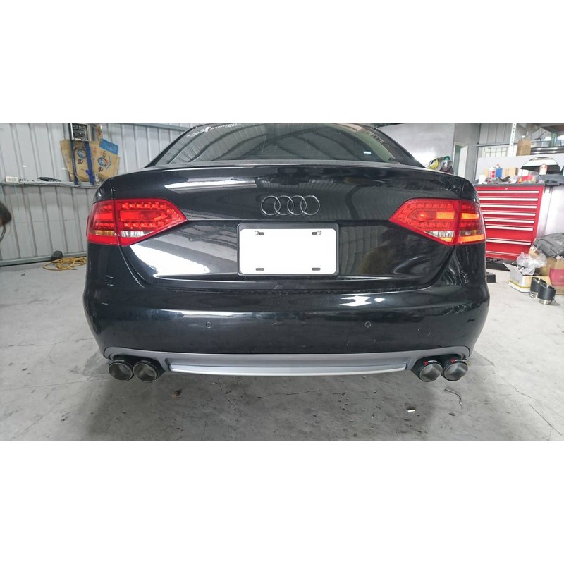 『海威車品』副廠 AUDI S4 B8 後下巴 後下擾流 四出 A4 B8 原廠後保桿直上