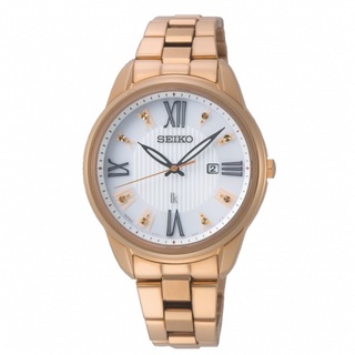 【SEIKO】LUKIA 羅馬字太陽能不鏽鋼女錶 33mm SUT364J1 V137-0DC0K 台灣公司貨SK022