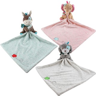 現貨〔安撫玩具】卡通動物玩偶毛絨安撫巾 ♥ 可入口 嬰幼兒 哄睡 陪伴玩具 ♥ 小睡熊 毛絨玩偶 嬰兒用品 安撫巾