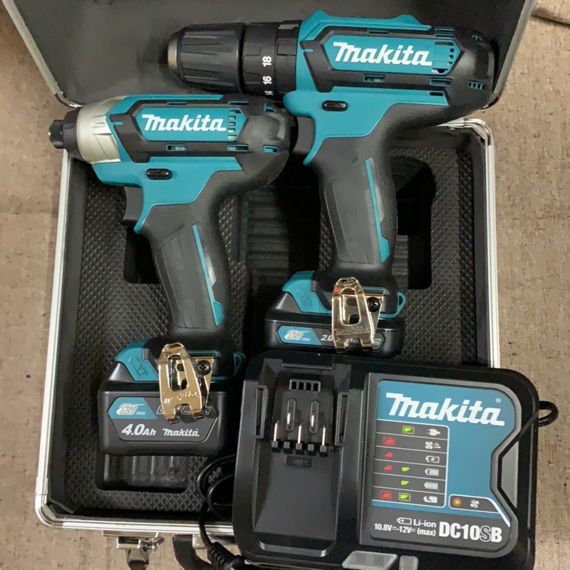 熊貓工具 牧田 makita 12V 雙機組 CLX202SMAX 充電電鑽 CLX202（TD110D+HP331D)