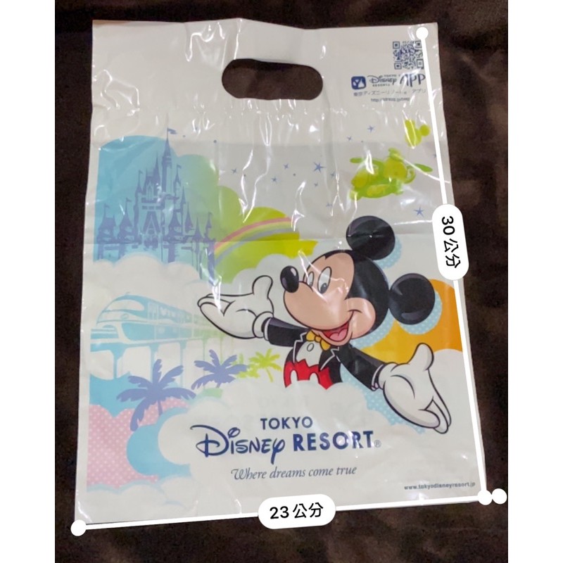迪士尼購物袋 手提袋 塑膠袋 ㄧ面米奇 ㄧ面米妮 Disney