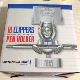 LOS ANGELES CLIPPERS美國NBA公仔籃球洛杉磯快艇隊筆筒全新