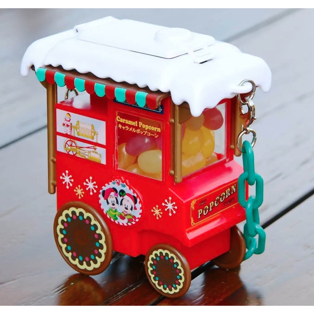 ArielWish日本東京迪士尼聖誕節米奇米妮法式歐風爆米花桶餐車造型糖果盒飾品盒擺飾收納盒玩具盒子附提袋交換禮物絕版品